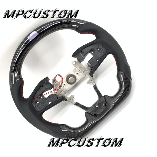 Mpcustom for Honda 10th Gen Civic 2016+ carbon fiber steering wheel smooth and round top