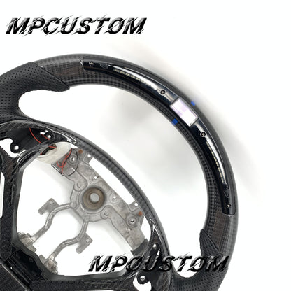 Mpcustom for Infiniti G37 2007-2015 carbon fiber steering wheel gloss and round top