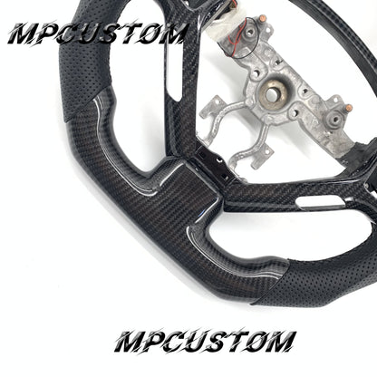 Mpcustom for Infiniti G37 2007-2015 carbon fiber steering wheel perforated leather