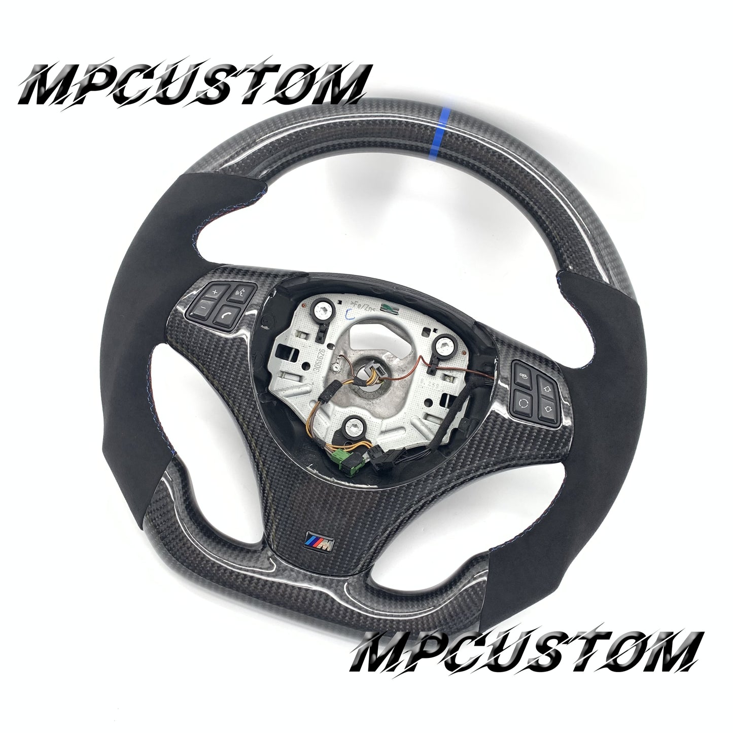 Mpcustom for BMW e90 carbon fiber steering wheel flat bottom