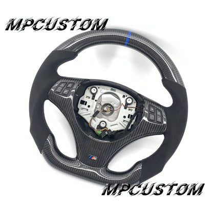 Mpcustom for BMW e90 carbon fiber steering wheel flat bottom