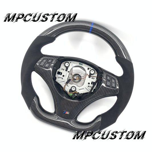 Mpcustom for BMW e90 carbon fiber steering wheel flat bottom