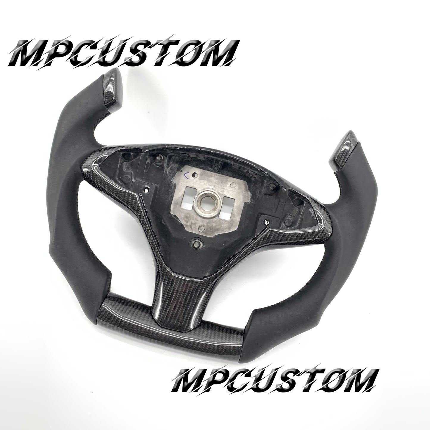 Mpcustom for Tesla model S X carbon fiber steering wheel f1 shape