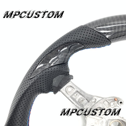 Mpcustom for BMW 4 series F32/F33/F36 carbon fiber steering wheel perforated leather and flat bottom