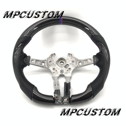 Mpcustom for BMW 2 series F22/F23/F44/F45 carbon fiber steering wheel round top and flat bottom