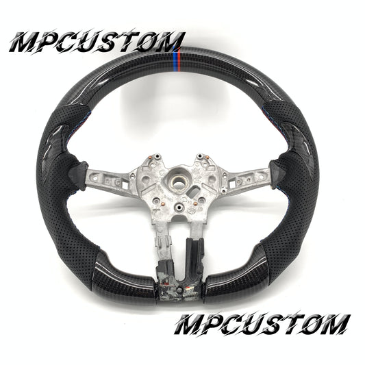 Mpcustom for BMW 2 series F22/F23/F44/F45 carbon fiber steering wheel round top and flat bottom