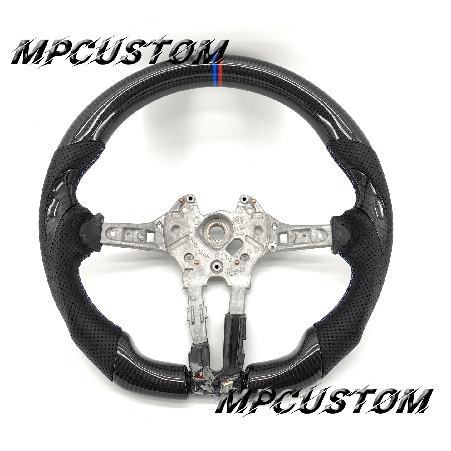 Mpcustom for BMW 6 series F06/F13/F12 carbon fiber steering wheel round top and flat bottom