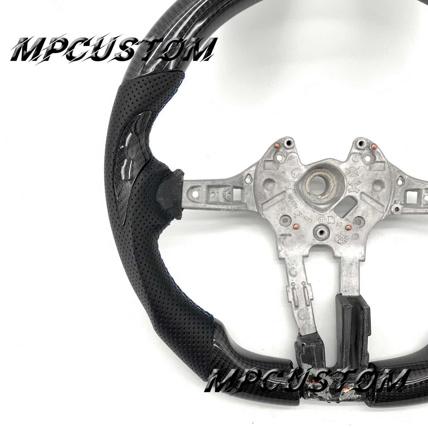 Mpcustom for BMW 2 series F22/F23/F44/F45 carbon fiber steering wheel round top and flat bottom