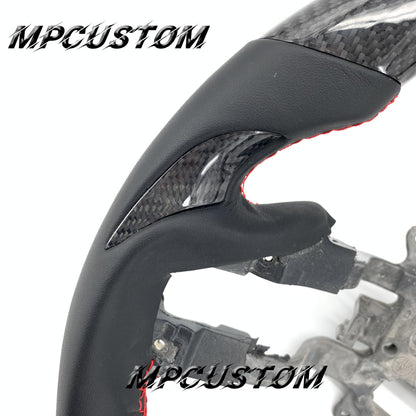Mpcustom for Honda Civic 2006-2008 carbon fiber steering wheel red stripe line
