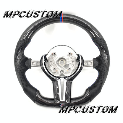 Mpcustom for BMW 7 series F01/F02/F03 carbon fiber steering wheel red stitching