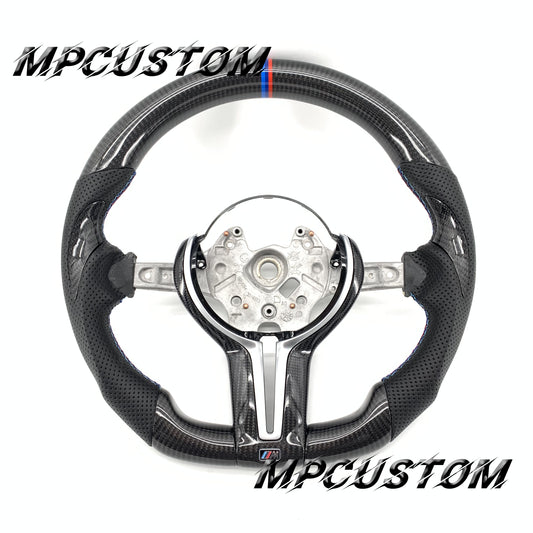 Mpcustom for BMW 7 series F01/F02/F03 carbon fiber steering wheel red stitching