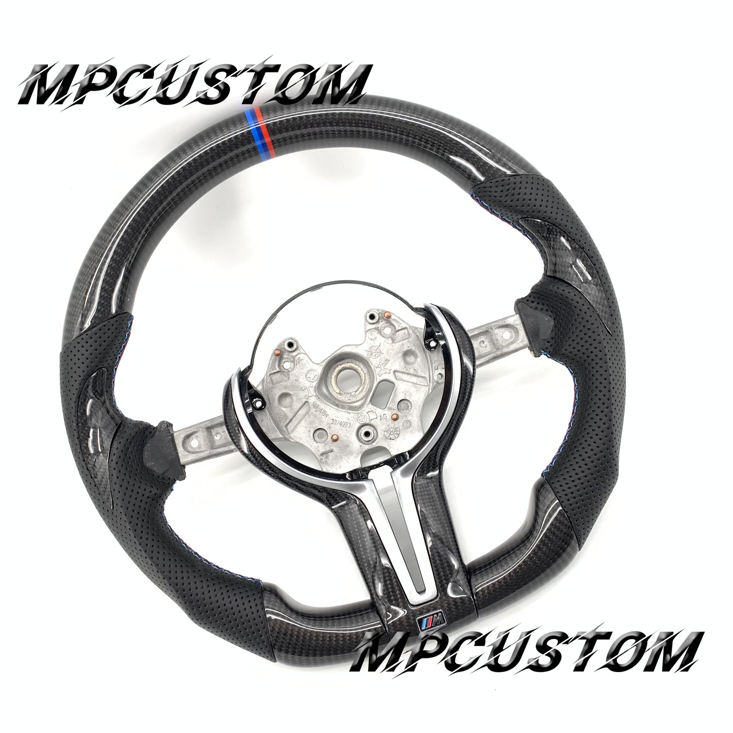 Mpcustom for BMW 3 series F30/F31/F35 carbon fiber steering wheel gloss thumb grips