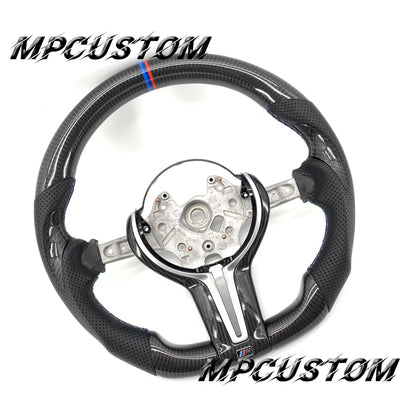 Mpcustom for BMW 3 series F30/F31/F35 carbon fiber steering wheel gloss thumb grips