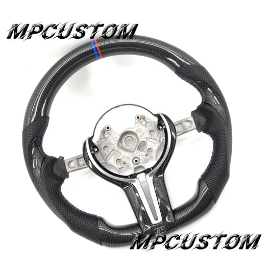Mpcustom for BMW 3 series F30/F31/F35 carbon fiber steering wheel gloss thumb grips