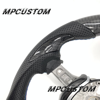 Mpcustom for BMW 7 series F01/F02/F03 carbon fiber steering wheel red stitching