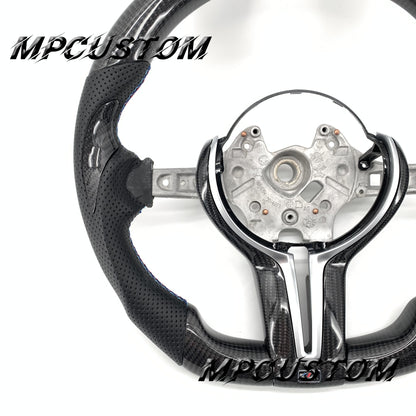 Mpcustom for BMW 3 series F30/F31/F35 carbon fiber steering wheel gloss thumb grips