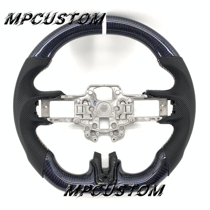 Mpcustom for Ford Mustang 2018-2022 carbon fiber steering wheel perforated leather