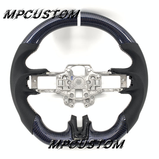 Mpcustom for Ford Mustang 2018-2022 carbon fiber steering wheel perforated leather