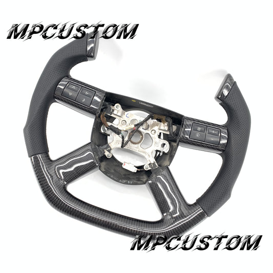 Mpcustom for Dodge 2006 carbon fiber steering wheel black stitching