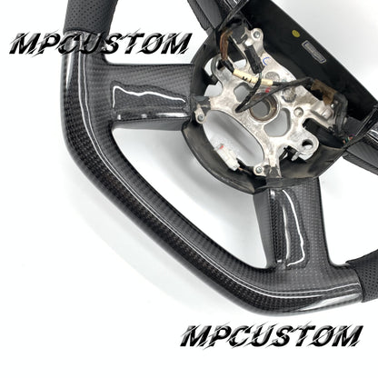 Mpcustom for Dodge 2006 carbon fiber steering wheel black stitching