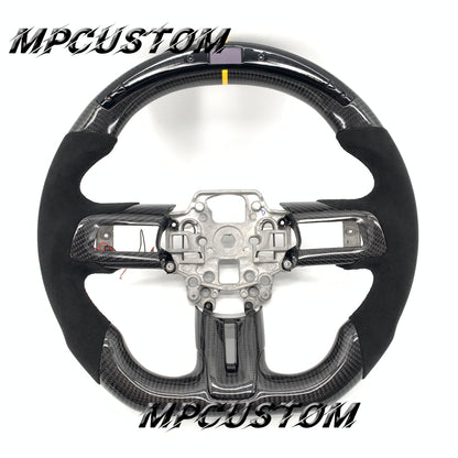 Mpcustom for Ford Mustang 2018-2022 carbon fiber steering wheel Alcantara
