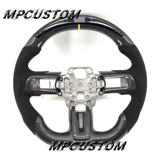Mpcustom for Ford Mustang 2018-2022 carbon fiber steering wheel Alcantara