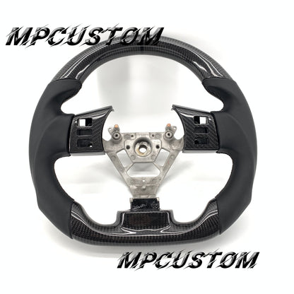 Mpcustom for Nissan 350z 2002-2009 carbon fiber steering wheel gloss and smooth