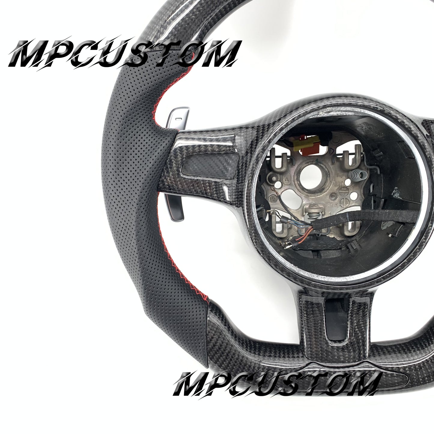 Mpcustom for Porsche Cayenne S GTS 2010 carbon fiber steering wheel gloss