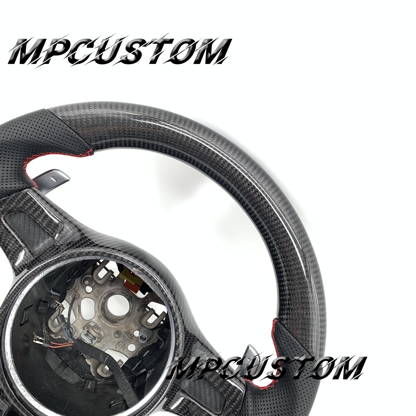 Mpcustom for Porsche Cayenne S GTS 2010 carbon fiber steering wheel gloss