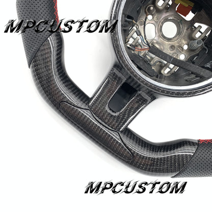 Mpcustom for Porsche Cayenne S GTS 2010 carbon fiber steering wheel round top