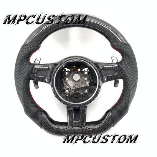 Mpcustom for Porsche Cayenne S GTS 2010 carbon fiber steering wheel round top
