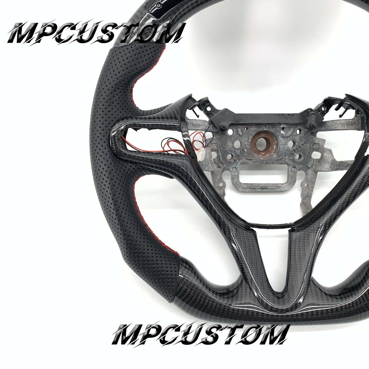 Mpcustom for Honda 8th Gen Civic 2009-2013 carbon fiber steering wheel led