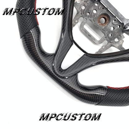 Mpcustom for Honda 8th Gen Civic 2009-2013 carbon fiber steering wheel gloss