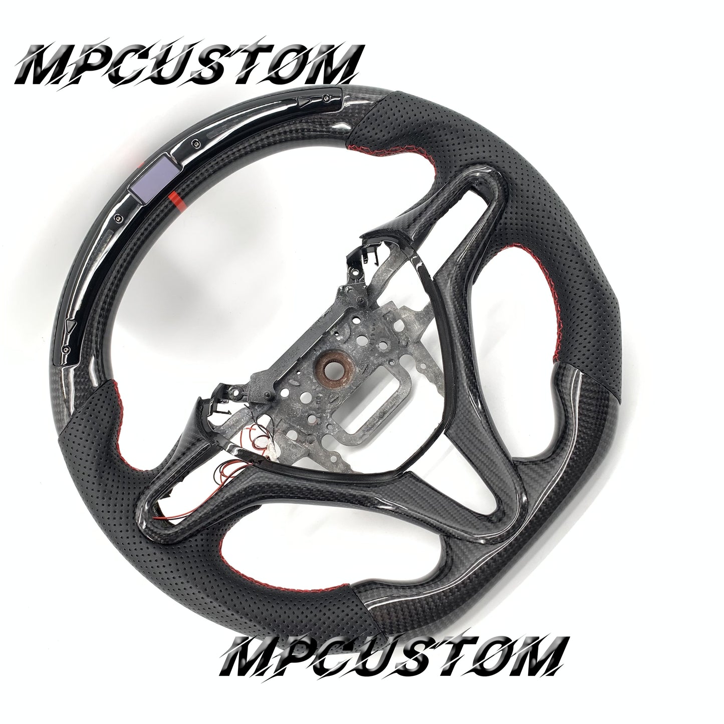 Mpcustom for Honda 8th Gen Civic 2009-2013 carbon fiber steering wheel led