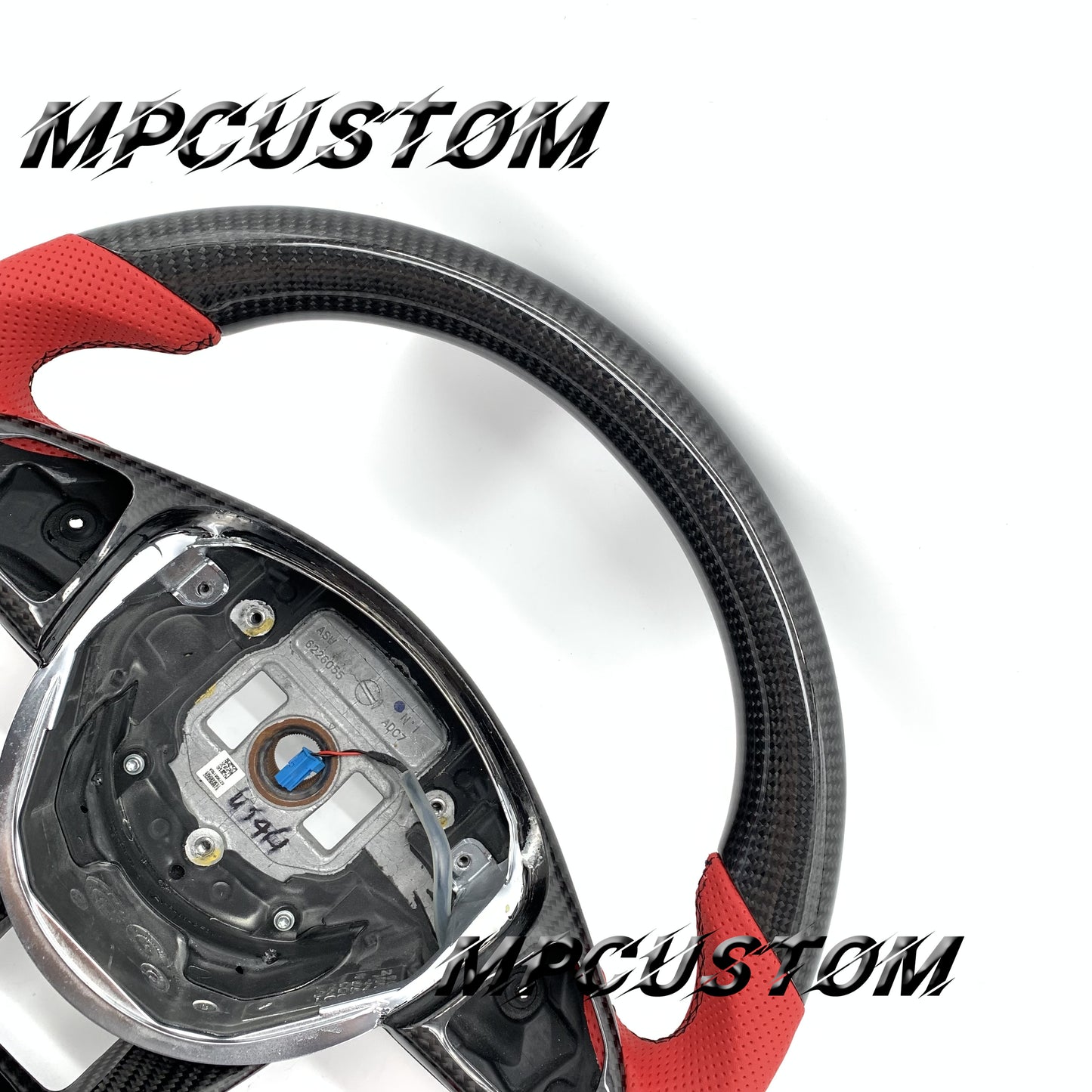 Mpcustom for Mercedes Benz 808AMG /W205 AMG carbon fiber steering wheel perforated leather and round top