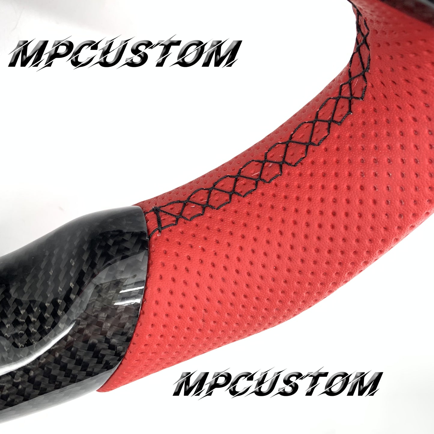 Mpcustom for Mercedes Benz 808AMG /W205 AMG carbon fiber steering wheel perforated leather and gloss
