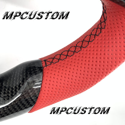 Mpcustom for Mercedes Benz 808AMG /W205 AMG carbon fiber steering wheel perforated leather and gloss