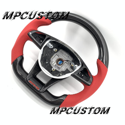 Mpcustom for Mercedes Benz 808AMG /W205 AMG carbon fiber steering wheel perforated leather and gloss
