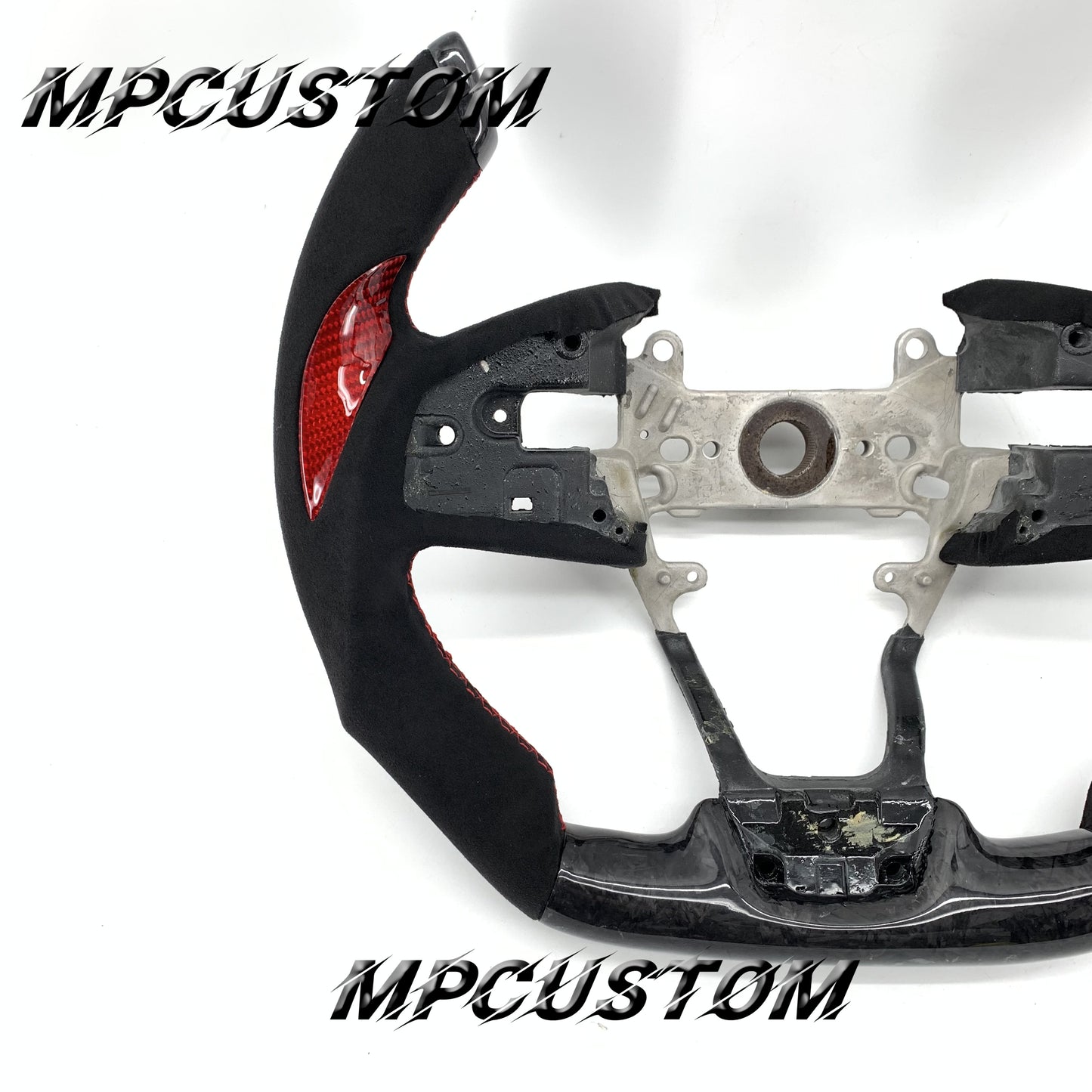 Mpcustom for Honda 10th Gen Civic 2016+ carbon fiber steering wheel F1 shape and flat bottom