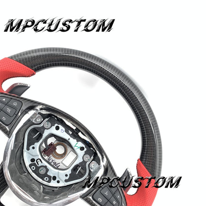 Mpcustom for Mercedes Benz 808AMG /W205 AMG carbon fiber steering wheel perforated leather