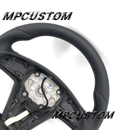 Mpcustom for Tesla new model S carbon fiber steering wheel flat bottom