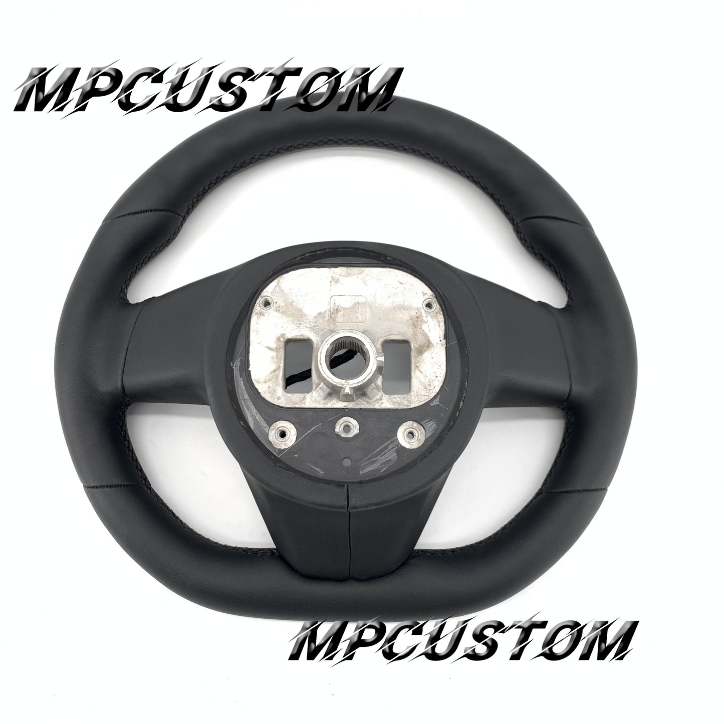 Mpcustom for Tesla new model S carbon fiber steering wheel flat bottom