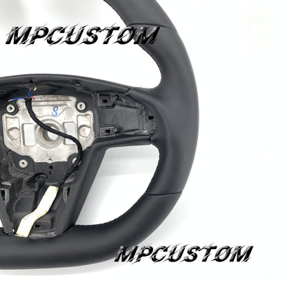 Mpcustom for Tesla new model S carbon fiber steering wheel round top