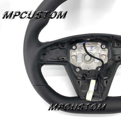 Mpcustom for Tesla new model S carbon fiber steering wheel round top
