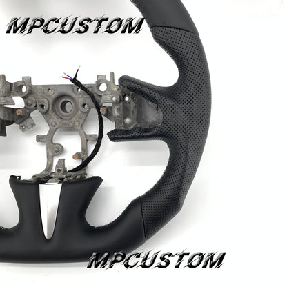 Mpcustom for Infiniti Q50 2014-2017 carbon fiber steering wheel white stitching