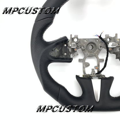 Mpcustom for Infiniti Q50 2014-2017 carbon fiber steering wheel white stitching