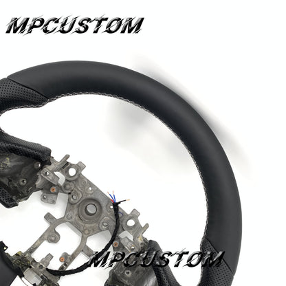 Mpcustom for Infiniti Q50 2014-2017 carbon fiber steering wheel white stitching