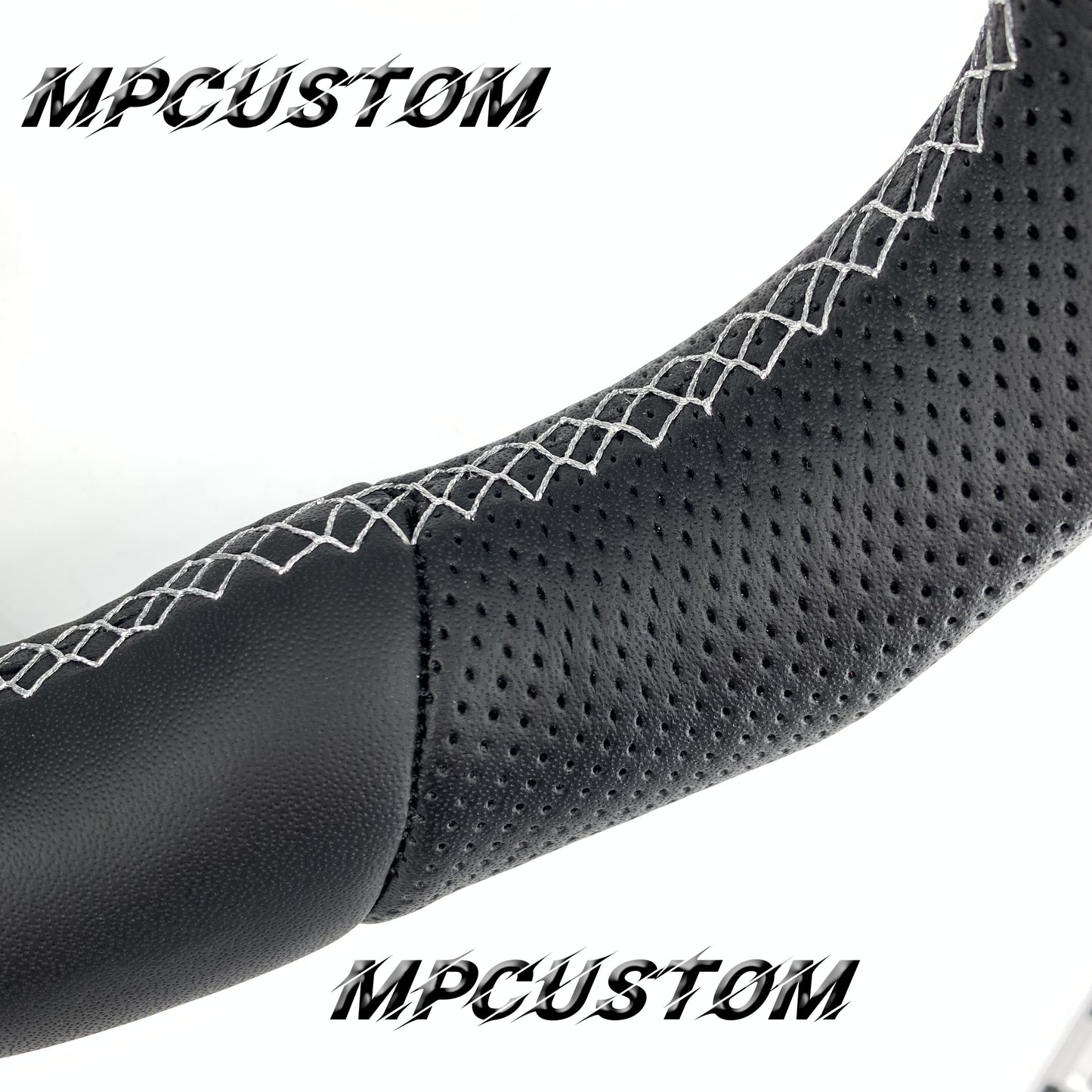 Mpcustom for Infiniti Q50 2014-2017 carbon fiber steering wheel white stitching