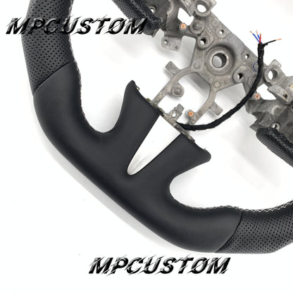 Mpcustom for Infiniti Q50 2014-2017 carbon fiber steering wheel white stitching