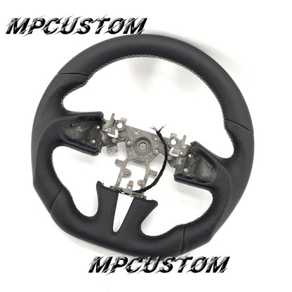 Mpcustom for Infiniti Q50 2014-2017 carbon fiber steering wheel white stitching